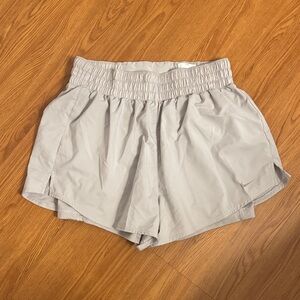 Nike Women's Light Gray 2 n 1 Athletic Shorts